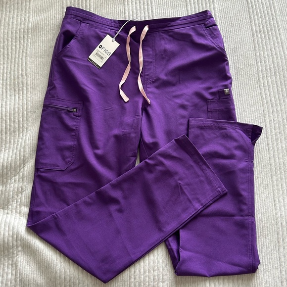 Figs Pants - NWT FIGS: Limited Edition ULTRA VIOLET Yola Skinny Scrub Pants (LARGE TALL)